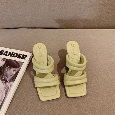 Γυναικείες παντόφλες casual με τακούνι σε πέντε χρώματα