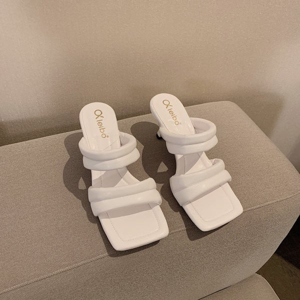 Γυναικείες παντόφλες casual με τακούνι σε πέντε χρώματα