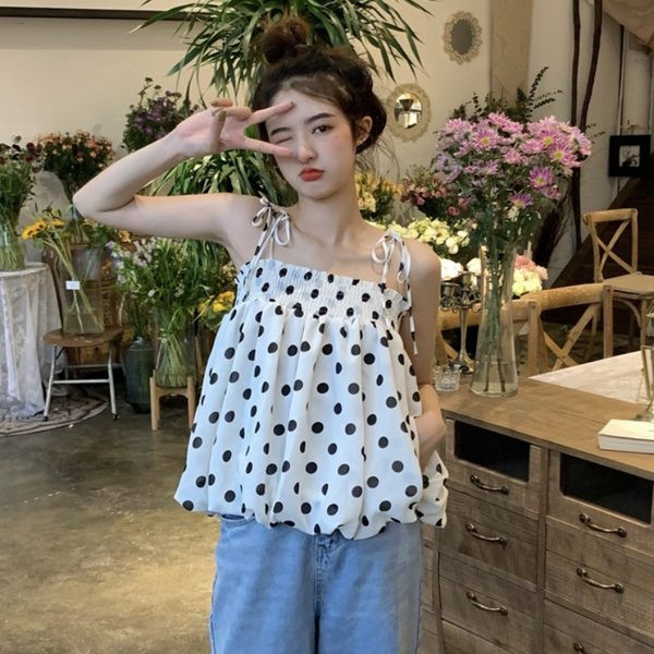 Naiste igapäevane täpiline topp