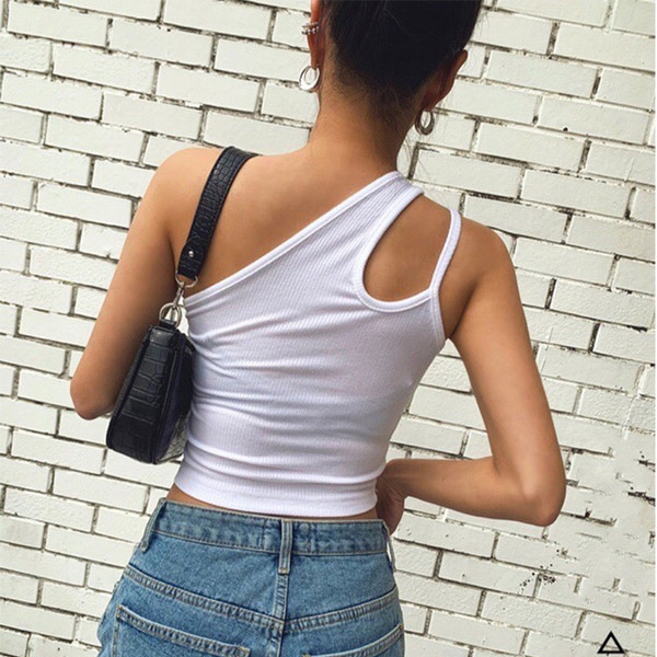 Naiste lühike topp ühe rihmaga