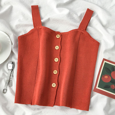 Καθημερινή γυναικεία αμάνικη  μπλούζα με κουμπιά - δύο μοντέλα