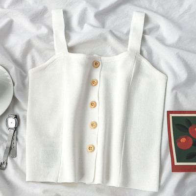 Καθημερινή γυναικεία αμάνικη  μπλούζα με κουμπιά - δύο μοντέλα