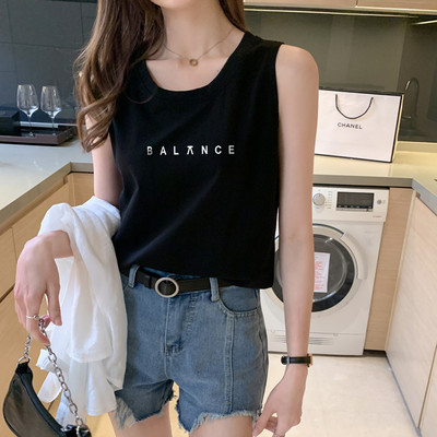 Γυναικεία αμάνικι μπλούζα σε διάφορα χρώματα με απλικέ