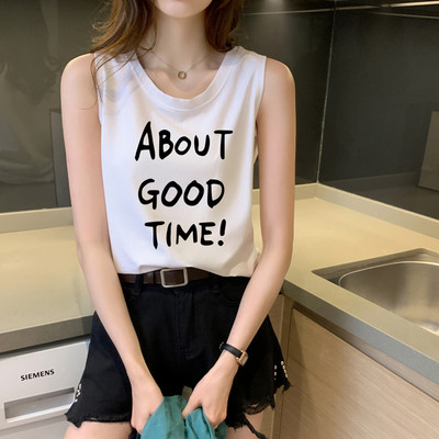 Γυναικεία αμάνικι μπλούζα σε διάφορα χρώματα με απλικέ