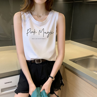 Γυναικεία αμάνικι μπλούζα σε διάφορα χρώματα με απλικέ