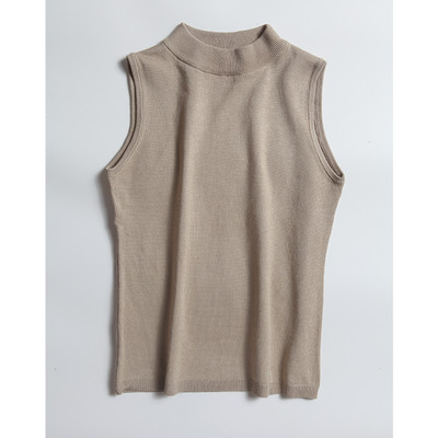 Γυναικεία αμάνικη μπλούζα με μοντέλο σε σχήμα Ο