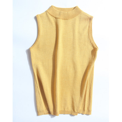 Γυναικεία αμάνικη μπλούζα με μοντέλο σε σχήμα Ο