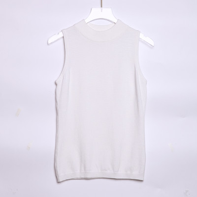 Γυναικεία αμάνικη μπλούζα με μοντέλο σε σχήμα Ο