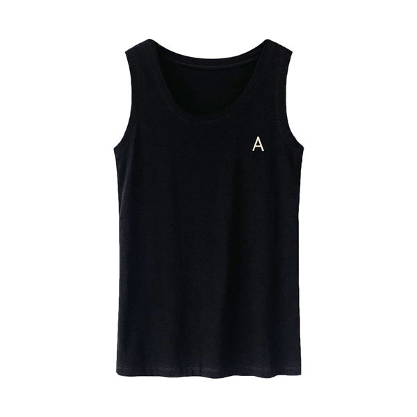 Ženska ljetna majica bez rukava s debelim naramenicama i vezom