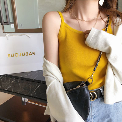 Γυναικεία αμάνικη μπλούζα με λεπτά τιραντάκια - διάφορα χρώματα