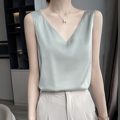 Γυναικεία αμάνικη μπλούζα με ντεκολτέ  σε διάφορα χρώματα