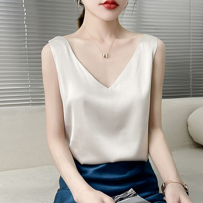 Γυναικεία αμάνικη μπλούζα με ντεκολτέ  σε διάφορα χρώματα