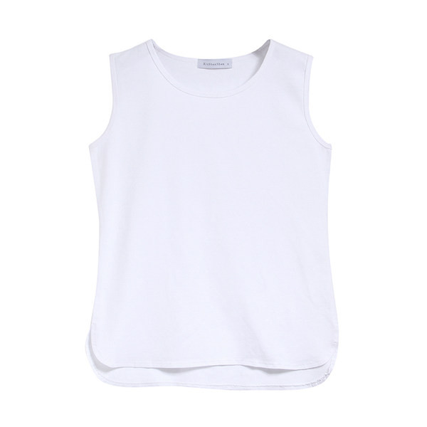 Casual γυναικεία αμάνικη μπλούζα με O-neck