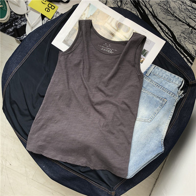 Γυναικεία αμάνικη  μπλούζα casual σε απλό μοντέλο σε τέσσερα χρώματα