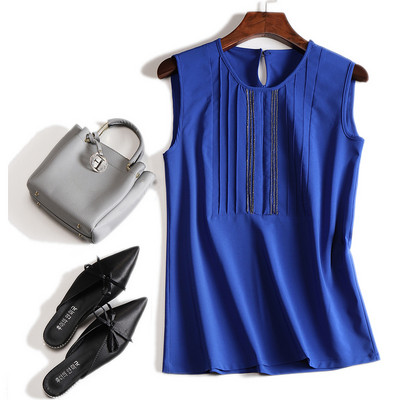 Γυναικεία μοντέρνα μπλούζα σε τρία χρώματα με οβάλ ντεκολτέ