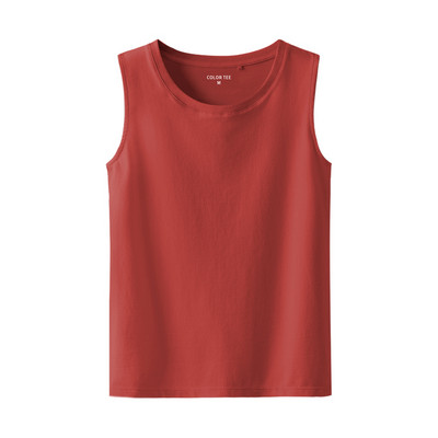 Naiste puuvillane topp ovaalse kaelusega tavaline mudel