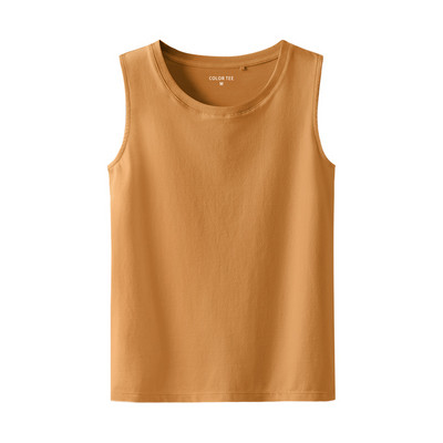 Naiste puuvillane topp ovaalse kaelusega tavaline mudel