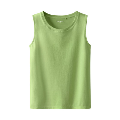 Naiste puuvillane topp ovaalse kaelusega tavaline mudel