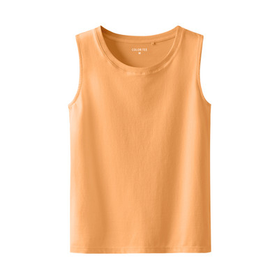 Naiste puuvillane topp ovaalse kaelusega tavaline mudel