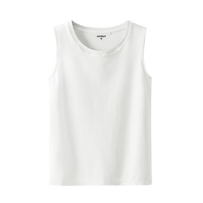 Naiste puuvillane topp ovaalse kaelusega tavaline mudel