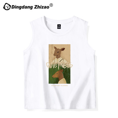 Jauna modeļa sieviešu gadījuma tops ar ovālu kakla izgriezumu un aplikācijām