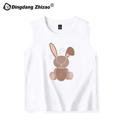 Jauna modeļa sieviešu gadījuma tops ar ovālu kakla izgriezumu un aplikācijām