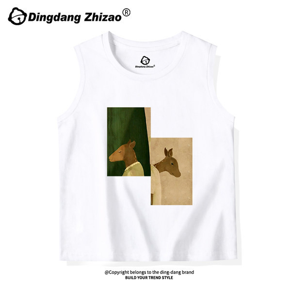 Jauna modeļa sieviešu gadījuma tops ar ovālu kakla izgriezumu un aplikācijām