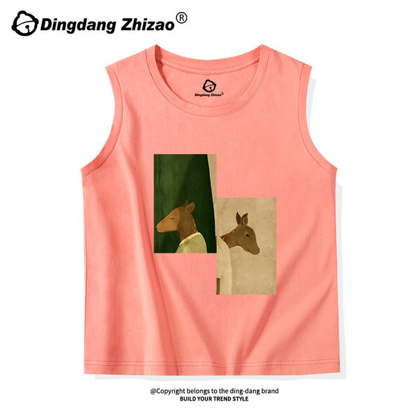 Jauna modeļa sieviešu gadījuma tops ar ovālu kakla izgriezumu un aplikācijām