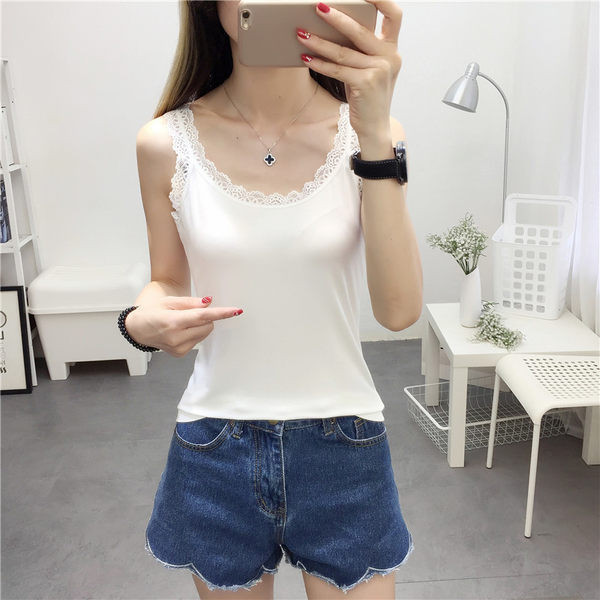 Peenikeste rihmade ja pitsiga naiste topp mitu mudelit