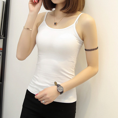 Γυναικεία αμάνικη μπλούζα casual με λεπτά τιραντάκια - κλασικό  μοντέλο