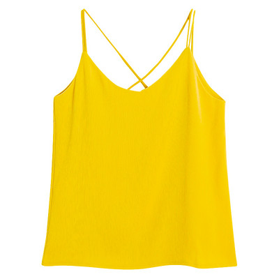 Καθημερινή γυναικεία αμάνικη μπλούζα - ένα καθαρό μοντέλο με λεπτά τιραντάκια