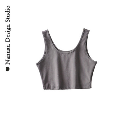 Sportlik vabaaja topp ovaalse kaelusega-lühike mudel