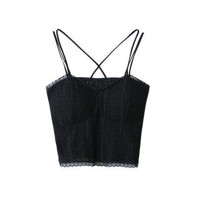 Naiste pitsist ristrihmadega topp