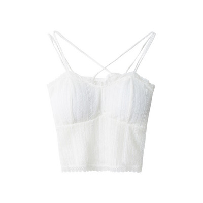 Naiste pitsist ristrihmadega topp