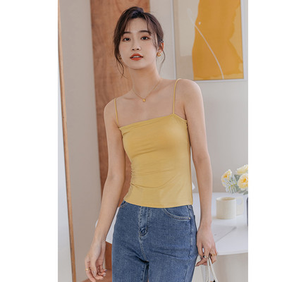 Γυναικείες αάνικες  μπλούζες με λεπτά τιραντάκια - προσαρμοσμένο μοντέλο