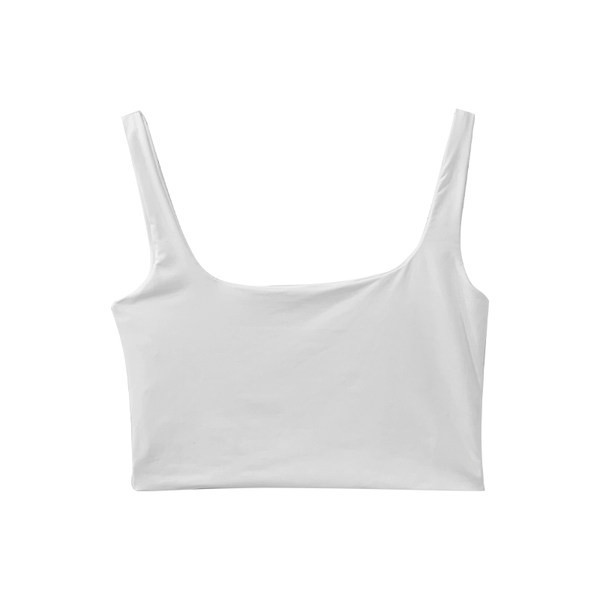 Uus mudel naiste lühike ruudukujulise kaelusega topp