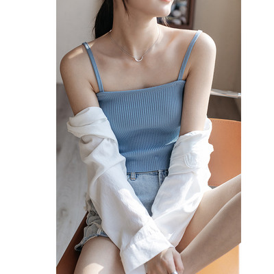 Naiste velvetist topp ja mitmes värvitoonis õhukesed rihmad