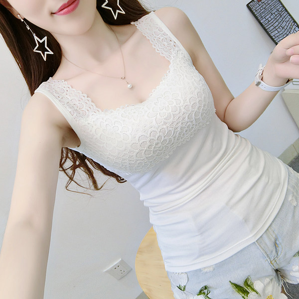 Pitsi ja laiade rihmadega naiste kehakinnitusega topp