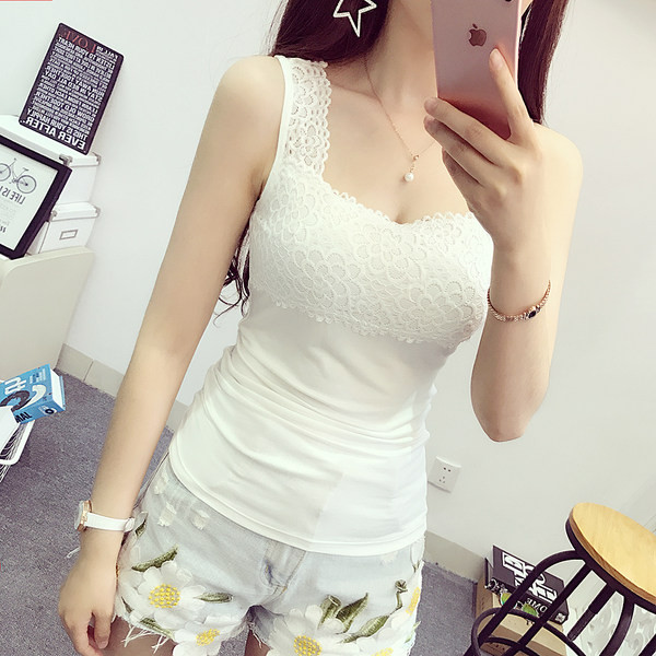 Pitsi ja laiade rihmadega naiste kehakinnitusega topp