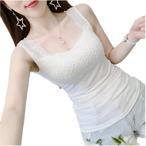 Pitsi ja laiade rihmadega naiste kehakinnitusega topp