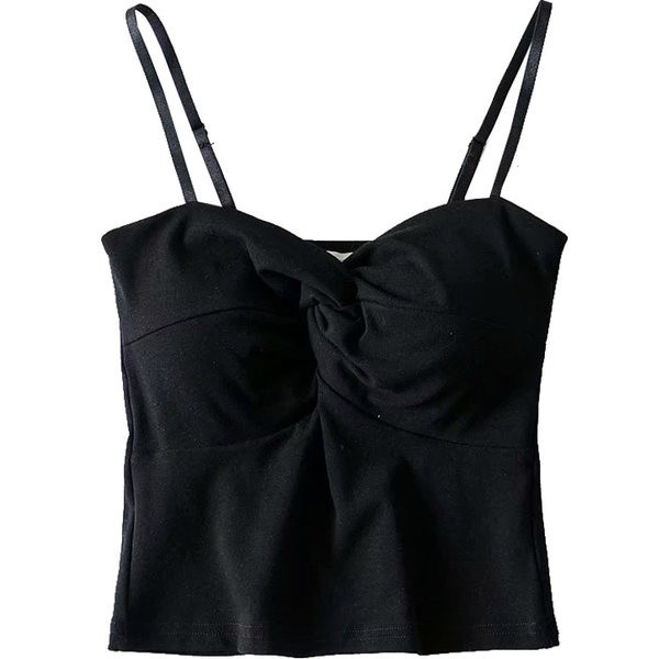 Γυναικείο μπουστάκι με λαιμόκοψη και λεπτά τιραντάκια