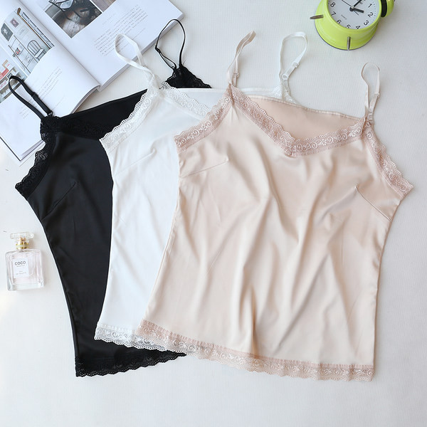 Naiste stiilne pitsi ja õhukeste rihmadega topp