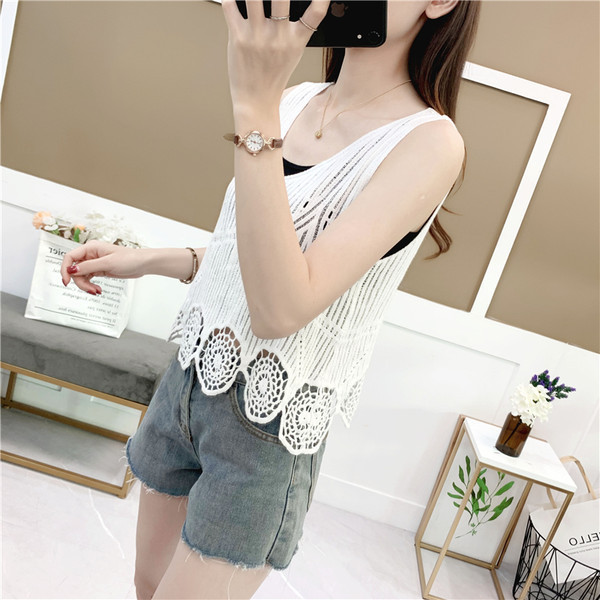 Valget värvi kootud naiste topp