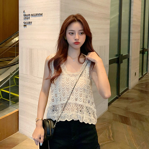 Valge ja beeži värvi naiste topp