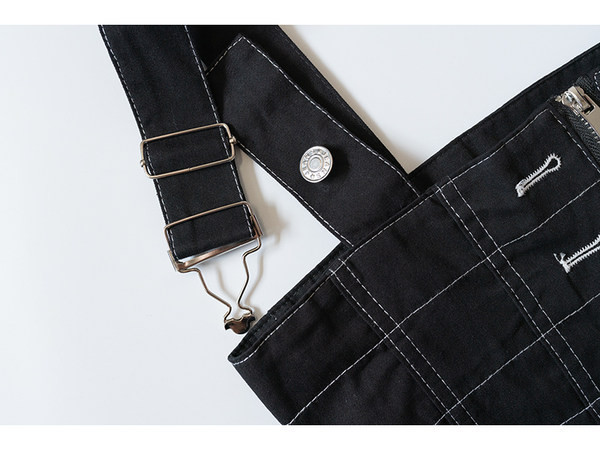 Naiste lühike kahevärviline tõmbluku ja rihmadega rinnakorv