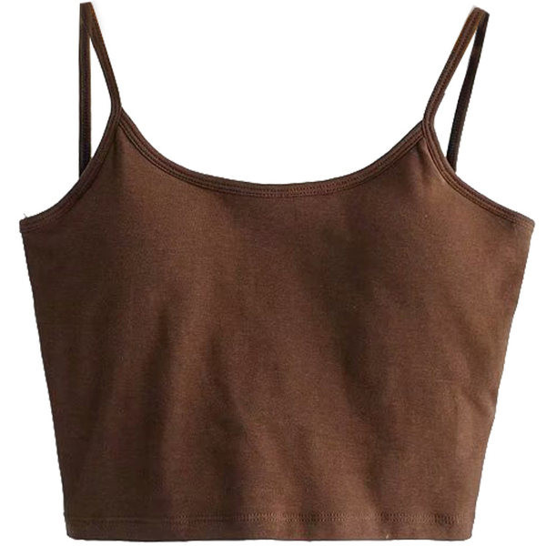 Naiste vabaaja lühike õhukeste rihmadega topp
