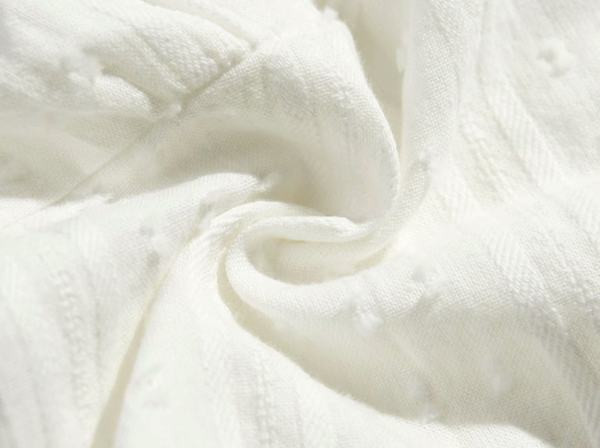 Γυναικεία μπουστάκι με κουμπιά V-neck και κεντημένα λουλούδια