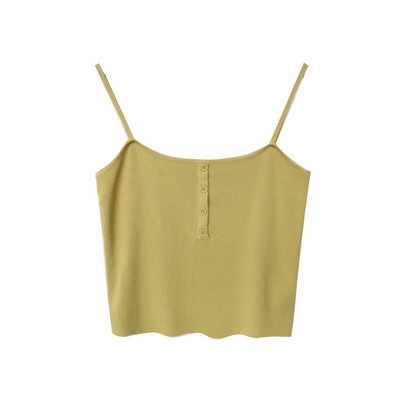 Peenikeste rihmade ja nööpidega naiste topp