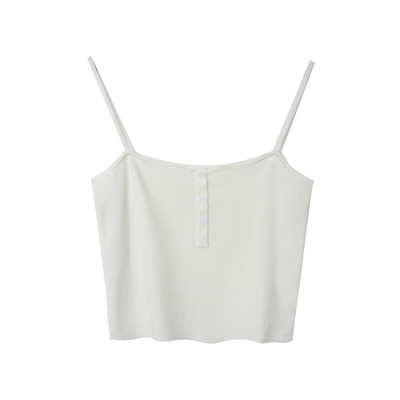 Peenikeste rihmade ja nööpidega naiste topp