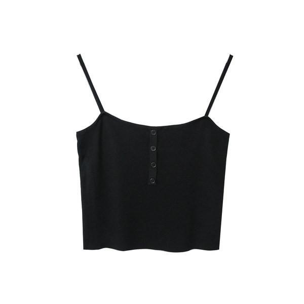Peenikeste rihmade ja nööpidega naiste topp